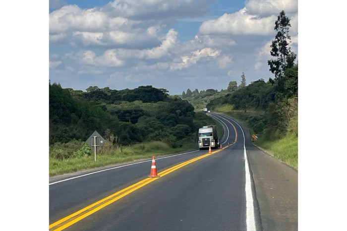 Ligação rodoviária entre Jaguariaíva e Piraí do Sul recebe melhorias no pavimento