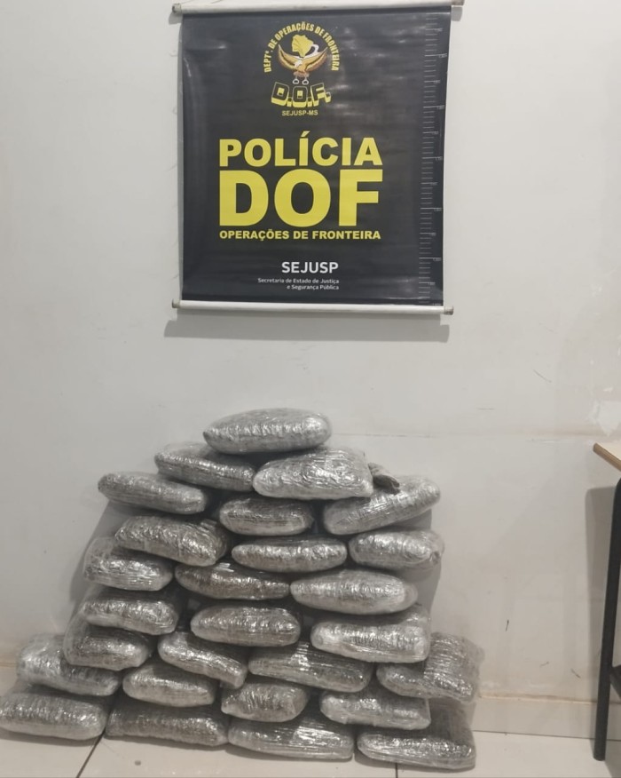 DOF apreende droga que seria comercializada em Corumbá