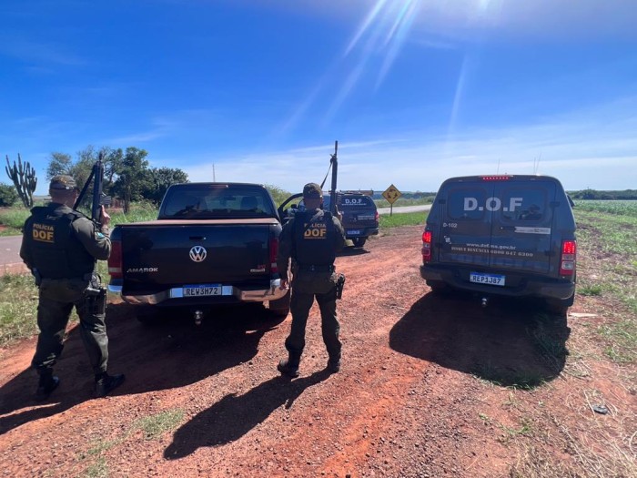 Caminhonete furtada em Maracaju é recuperada pelo DOF na MS-157