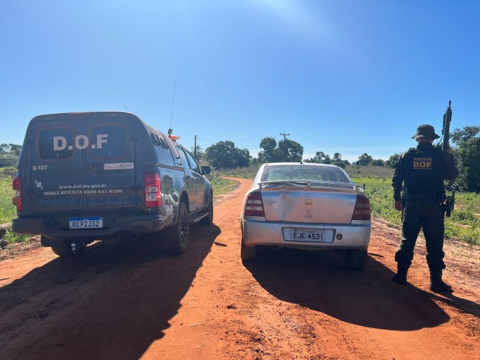 DOF recupera carro furtado no Paraná em Iguatemi