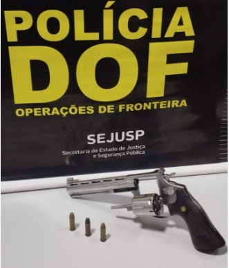 DOF apreende adolescente com arma de fogo em Bela Vista