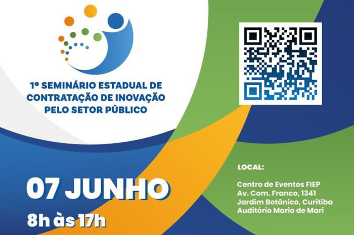 Paraná promove Seminário de Contratação de Inovação pelo Setor Público na semana que vem