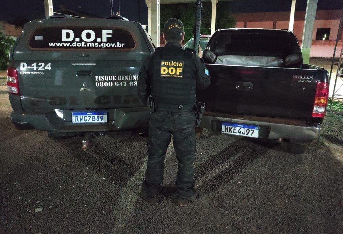 Hilux com sinais identificadores adulterados é recuperada pelo DOF em Iguatemi
