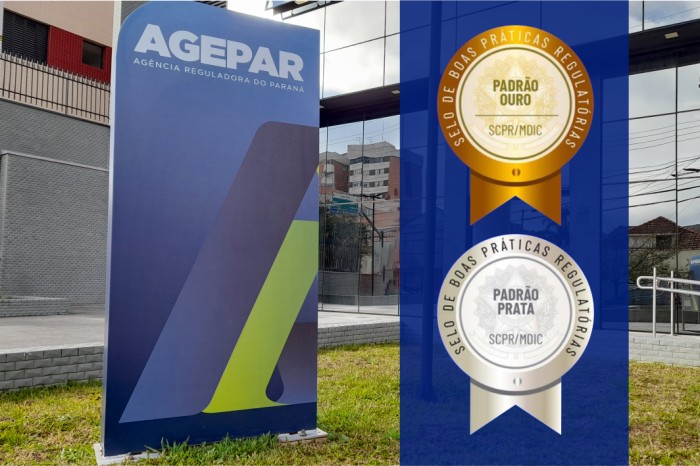 Por boas práticas regulatórias, Agepar recebe certificações ouro e prata do governo federal