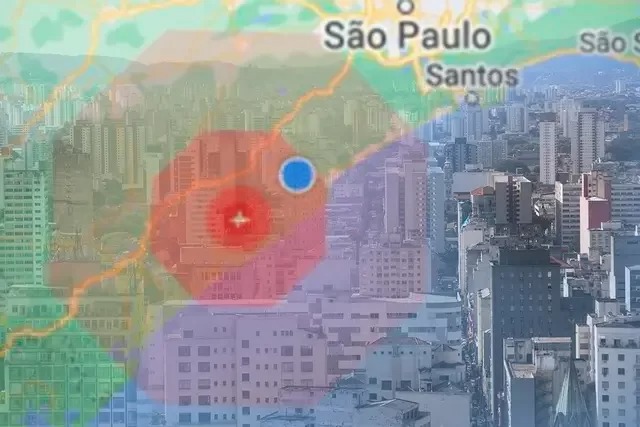 Câmera de segurança registrou tremores no Litoral de SP, Google emitiu um alerta de terremoto