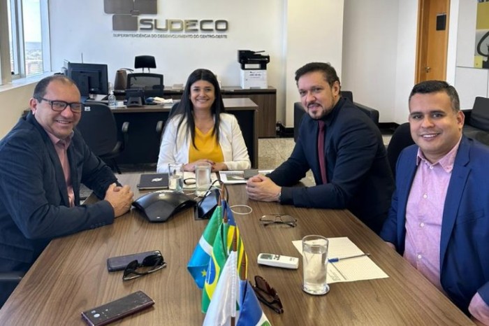 Em reunião na Sudeco, deputado Lucas de Lima busca apoio ao desenvolvimento da Capital