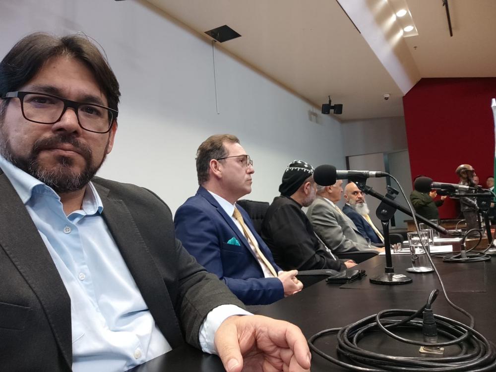 Wilton Acosta durante reunião do foro. Foto: Divulgação