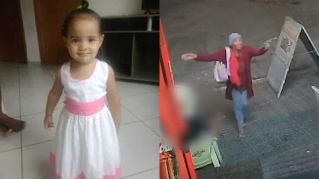 Polícia procura Isabela, criança de apenas 2 anos sequestrada na frente da mãe