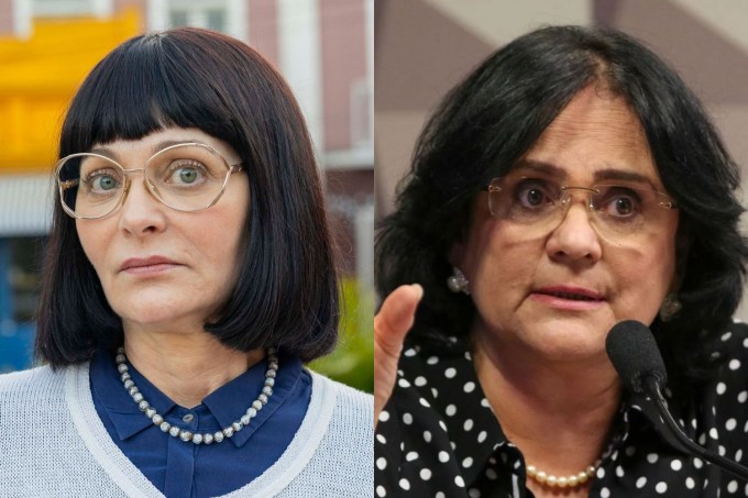 A curiosa semelhança de conservadora de ‘Terra e Paixão’ com Damares Alves