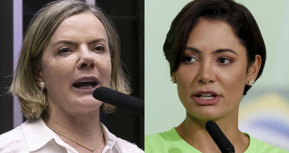 Gleisi diz que Michelle Bolsonaro usa “fé para enganar pessoas” e ex-primeira-dama ironiza