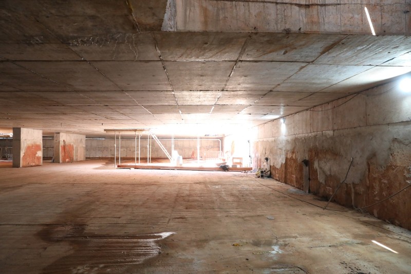 Área técnica do Túnel de Taguatinga passa por nivelamento