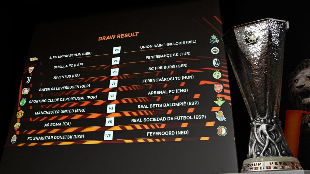 Definidos duelos das oitavas de final da Liga Europa