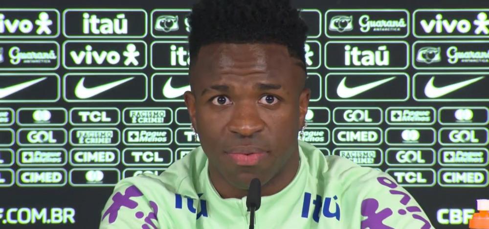 Vinícius Júnior assume braçadeira de capitão em amistoso contra a Espanha