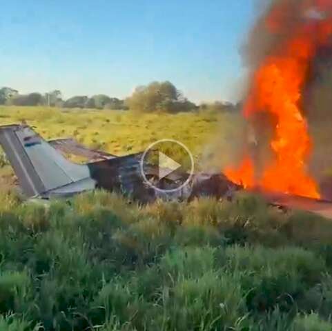 Aeronave de jogador de futebol cai em rota do tráfico