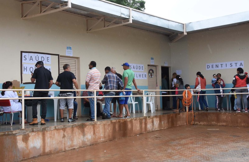 Ação de saúde com vacina, testagem e palestra para área rural de Brazlândia