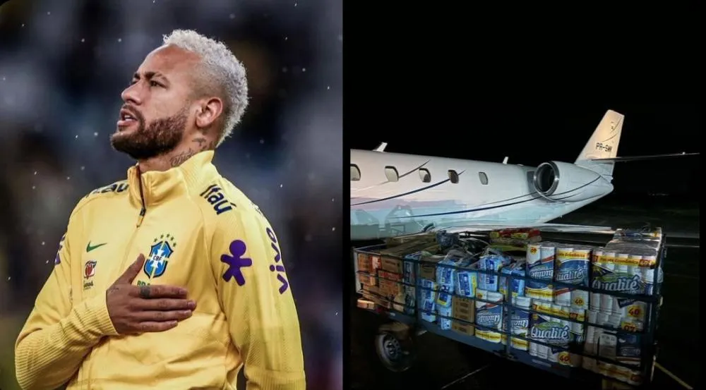 Neymar envia helicóptero para ajuda humanitária no Rio Grande do Sul