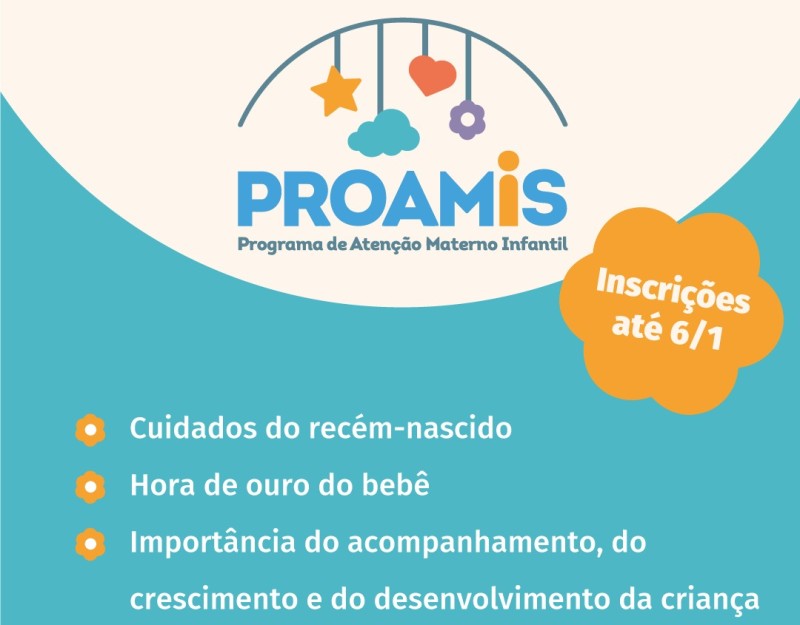 Inscrições abertas para palestras do Programa de Atenção Materno-Infantil
