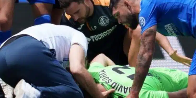 Goleiro do Getafe, David Soria, sofre lesão cerebral durante partida