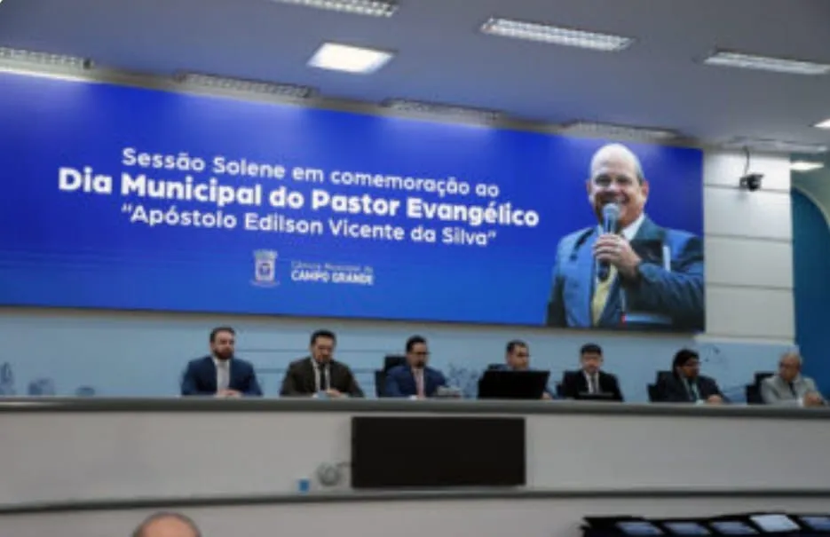 Vereadores de Campo Grande homenageiam líderes religiosos em sessão solene do Dia Municipal do Pastor Evangélico