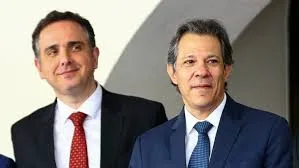 Presidente do Senado discute desoneração e renegociação de dívidas em almoço com ministro da Fazenda