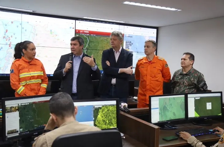 Governo de MS lança plataforma para monitoramento de incêndios florestais e anuncia reforços
