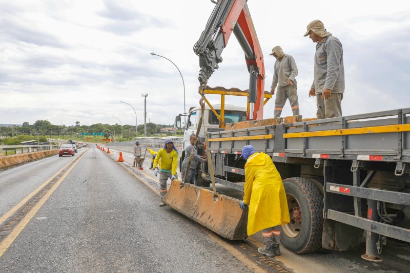 Três faixas da Ponte Honestino Guimarães liberadas nesta sexta (23)