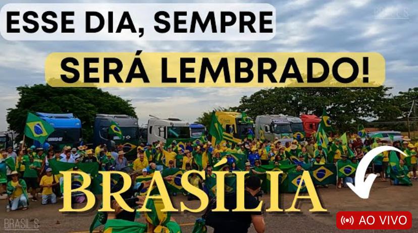 AO VIVO: Manifestantes fazem transmissão em frente ao Quartel em Brasília