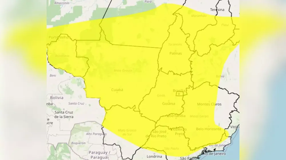 Inmet emite alerta de perigo por baixa umidade em Mato Grosso do Sul