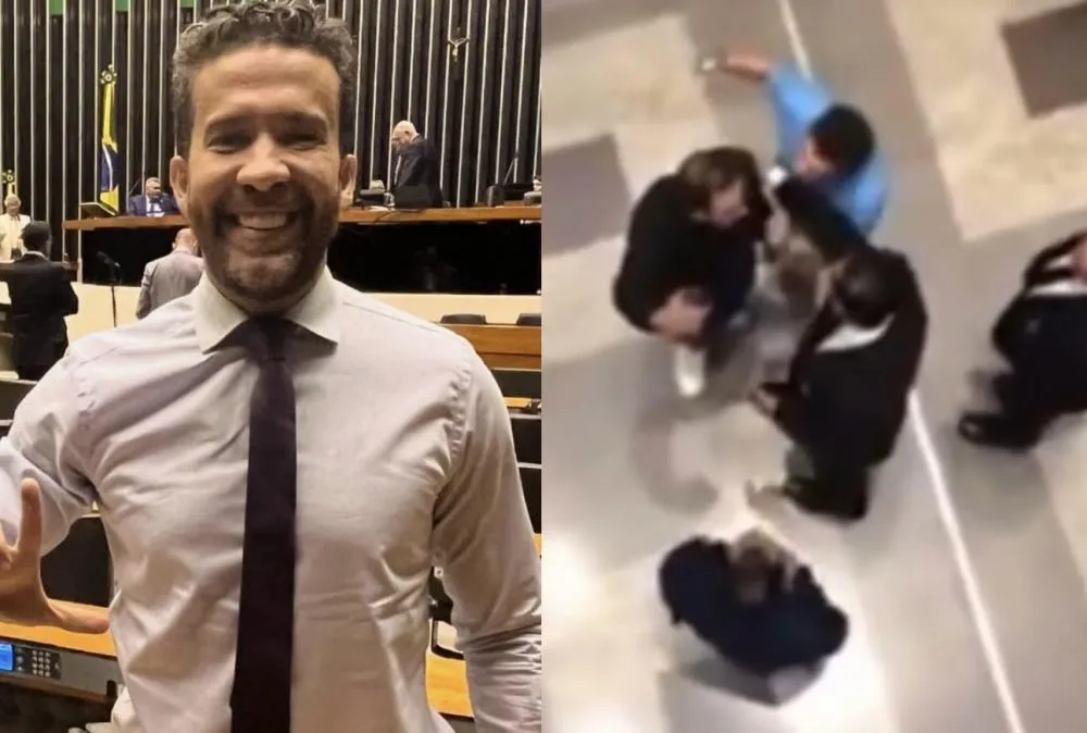 Comportamento polêmico: André Janones perde a compostura e cuspida em homem marca discussão em shopping