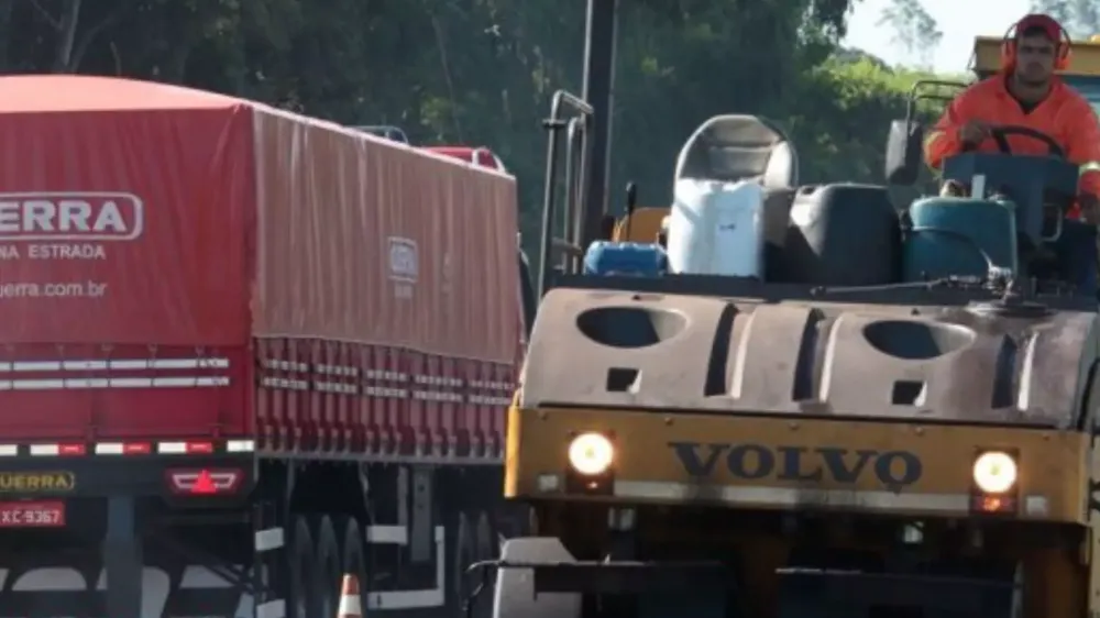 Obras na BR-163 em Mato Grosso do Sul alteram fluxo de trânsito nesta quinta-feira