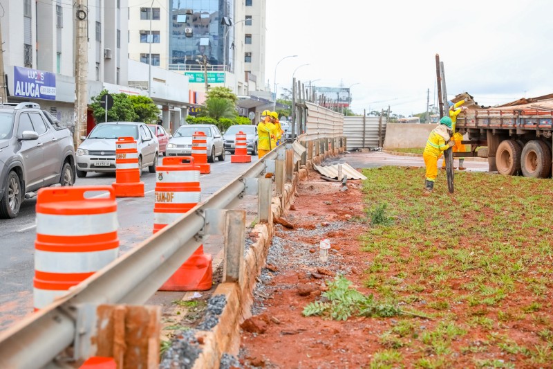 Marginal norte ganha vista para o boulevard do Túnel de Taguatinga