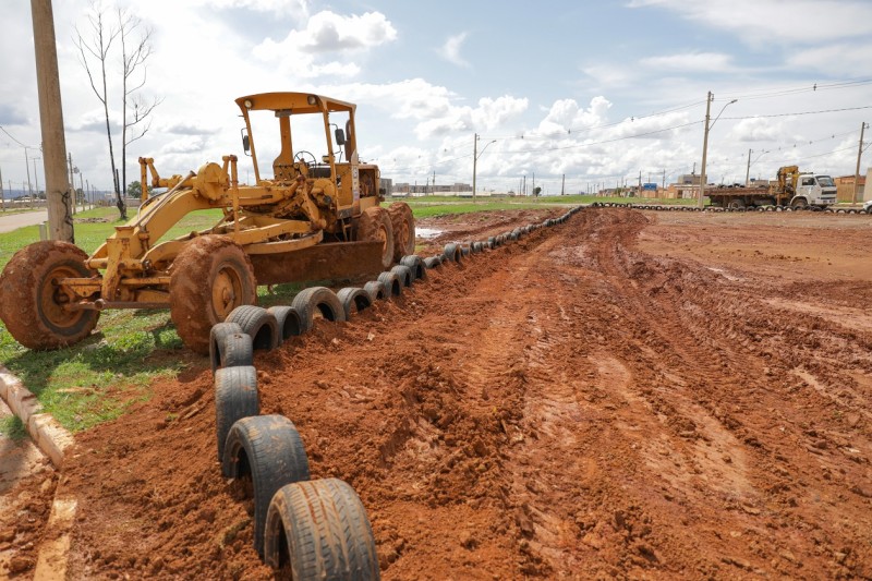 Área no Sol Nascente é cercada para evitar o despejo irregular de lixo