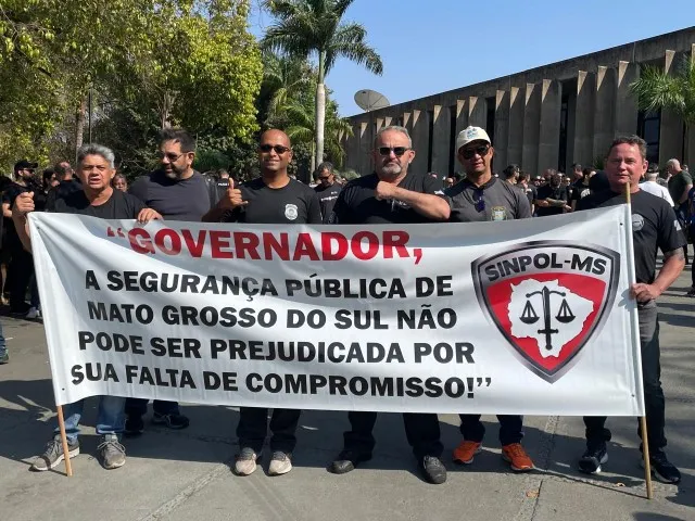 Policiais Civis de MS paralisam atividades e apenas serviços essenciais funcionam