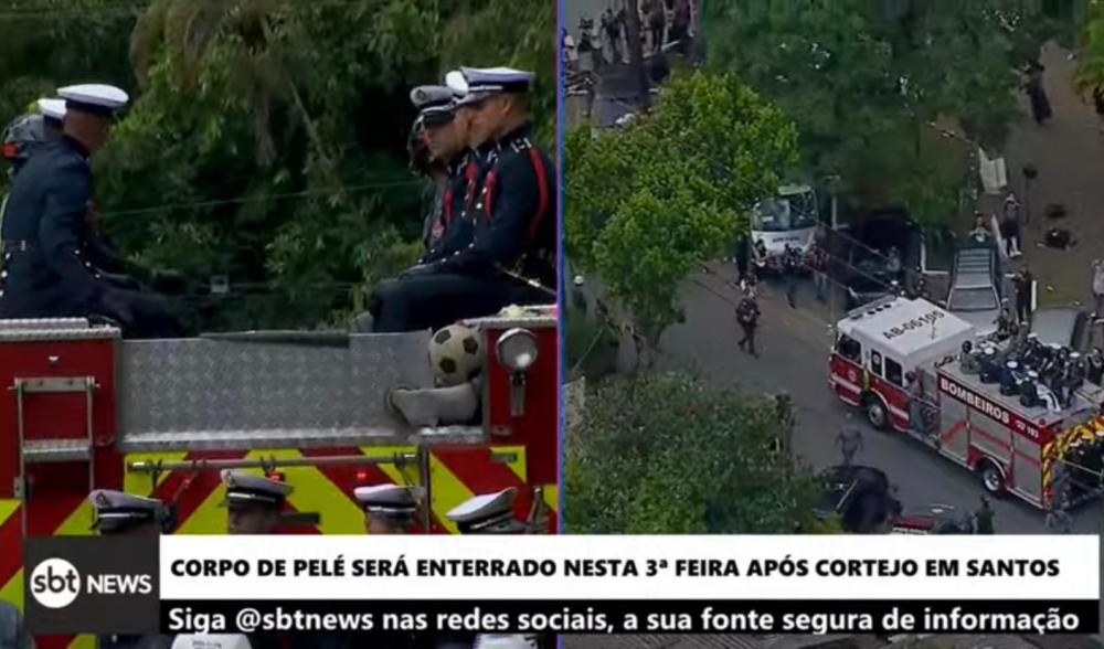 AO VIVO: Veja ao cortejo do rei Pelé em Santos