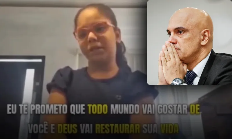 Menina de 10 anos faz apelo emocionado a Moraes: 'Solte meu papai e meu vovô bolsonaristas!'