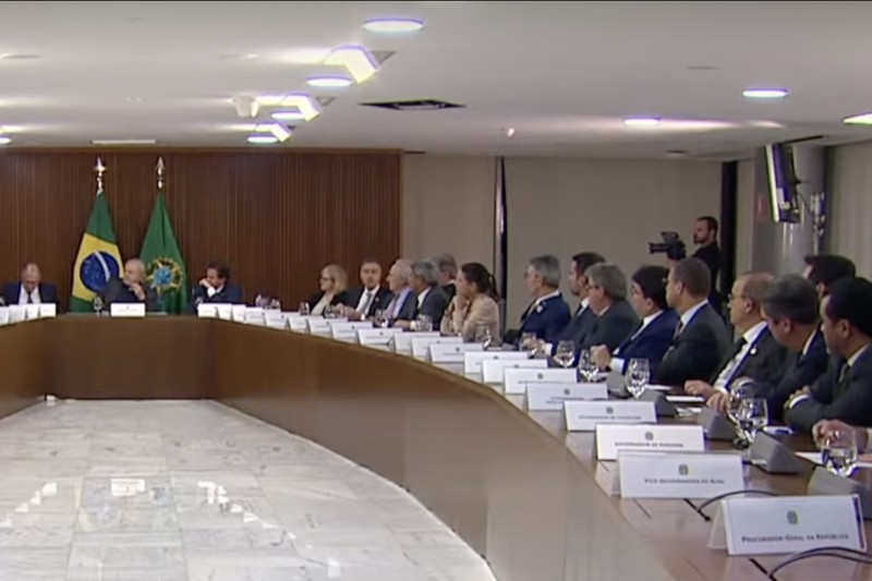 Governador viaja à Brasília e encontra líderes dos Poderes da República
