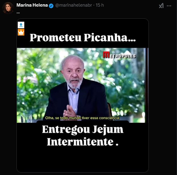 “Prometeu picanha, entregou jejum”: Declaração de Lula sobre alimentos vira alvo de memes e críticas