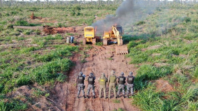 Operação apreende oito maquinários na região Norte - Foto por: Sema-MT