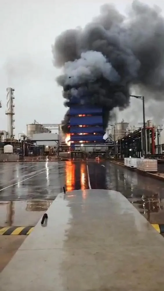 Incêndio atinge refinaria da Inpasa em Dourados, mas é rapidamente controlado