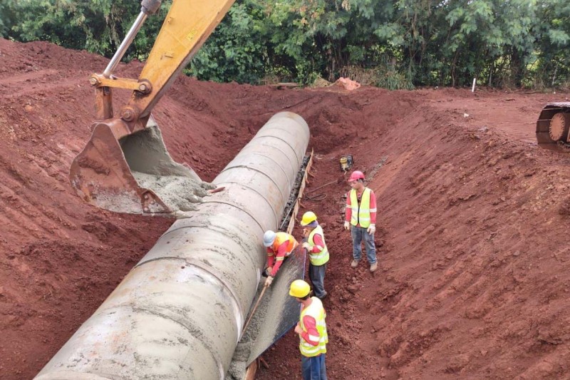 Com passa-fauna, terraplanagem e viaduto em obras, duplicação da Rodovia das Cataratas avança
