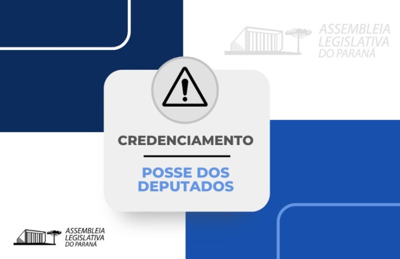 Aberto o credenciamento de jornalistas para cobertura da posse dos deputados estaduais