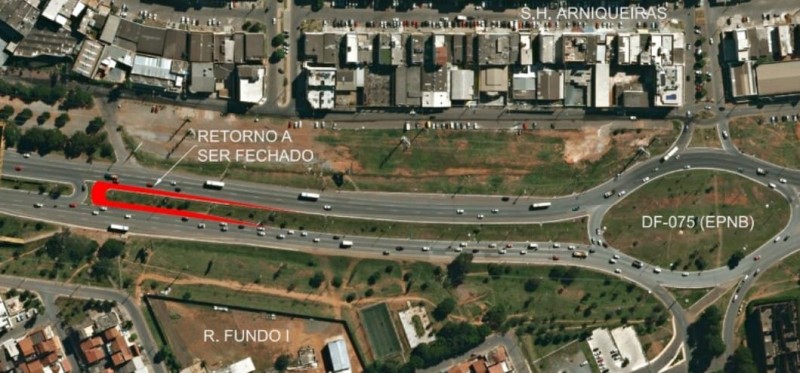 Interdição parcial de trecho da DF-075 começa nesta quinta-feira (19)