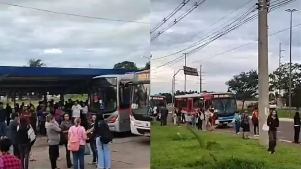 Tumulto e revolta no Terminal Nova Bahia por atraso em linha de ônibus