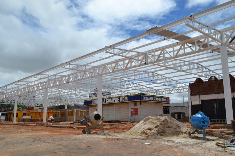 Em obras, Terminal Rodoviário do Gama Centro vai receber telhas