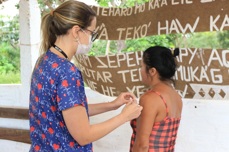 Guajajaras do Noroeste recebem atendimento de equipe da Saúde