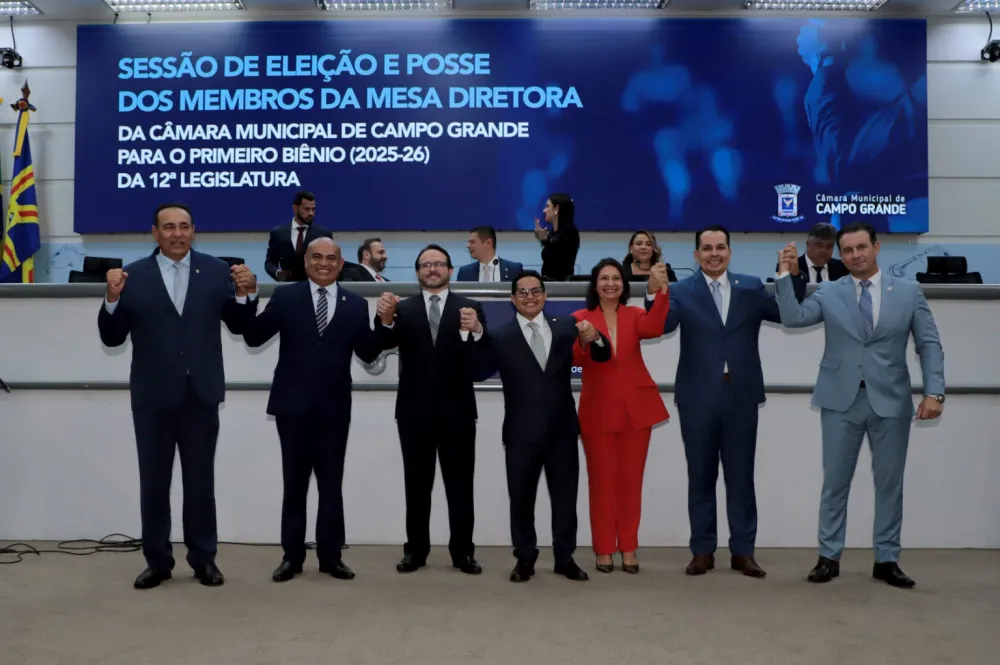 Câmara de Campo Grande antecipa eleição e reelege mesa diretora até 2028