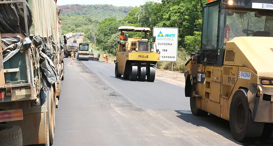 Tráfego com restrições e obras seguem nesta quinta na BR-163 em todo MS