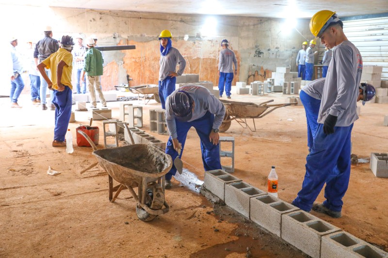 Sala técnica do Túnel de Taguatinga começa a ser dividida em setores