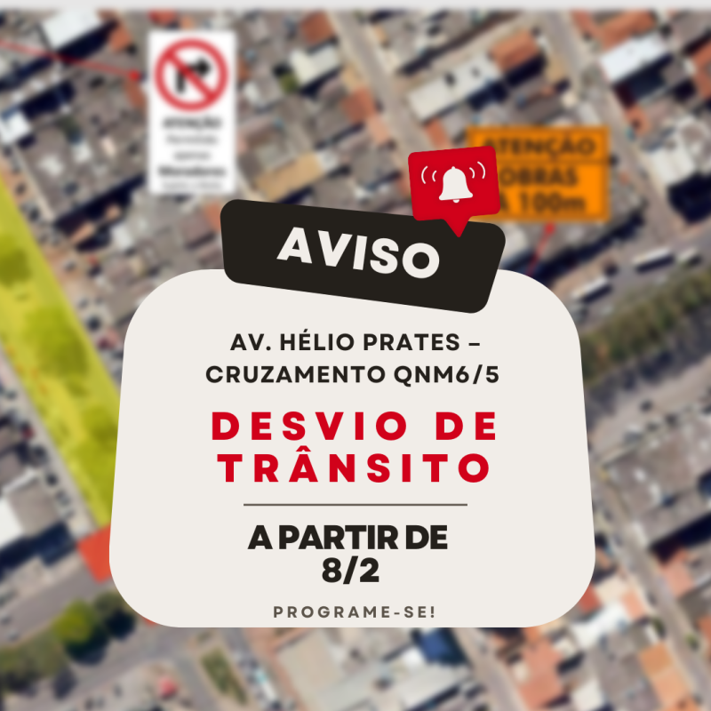 Interdição de trânsito na Hélio Prates inicia nesta quarta (8) com desvios