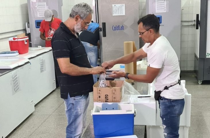 Sáude inicia entrega da Bivalente a municípios e recebe 35 mil doses de vacina infantil